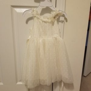 BNWT 3T off-white/cream dress